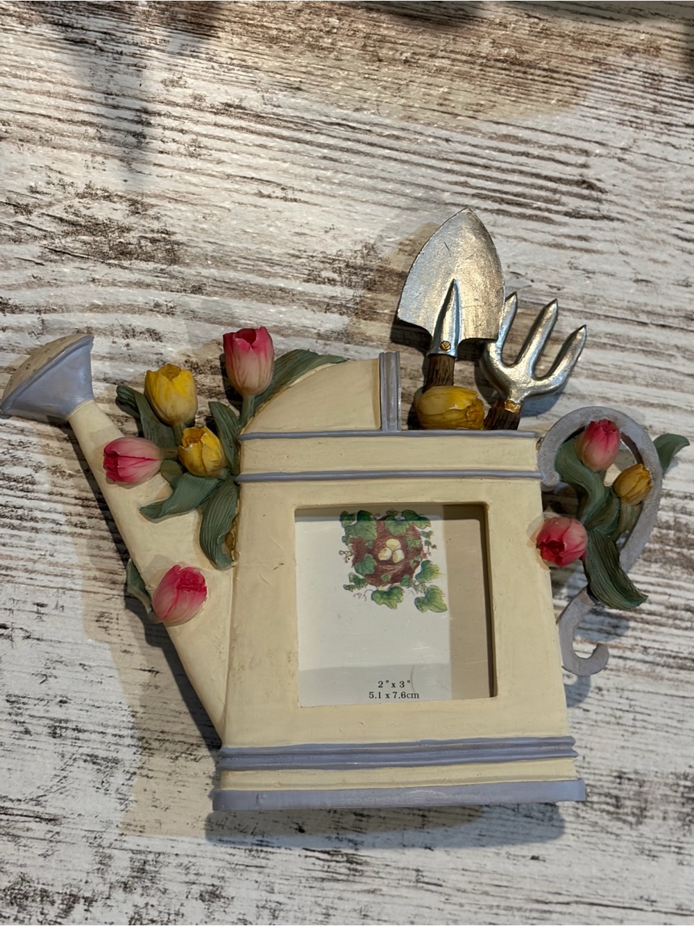 Cottagecore Mini 3D resin Picture frame Set of 3 Sunflower/Garden/Watering Can - Picture 13 of 14